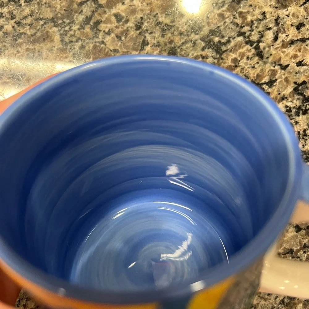 Anthropologie Multi-color Ceramic Monogram C Coffee Mug | 18 oz. - Picture 7 of 9